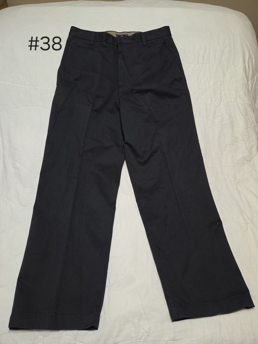 NWT Dockers True Chino Pants – Flat Front, Relaxed Fit (32x30) Black